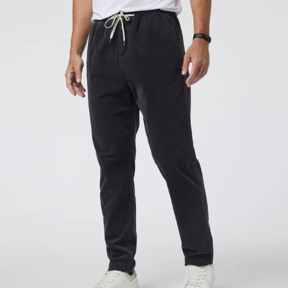 Vuori Men's Optimist Pant Charcoal Gray Relaxed Fit Size Large
